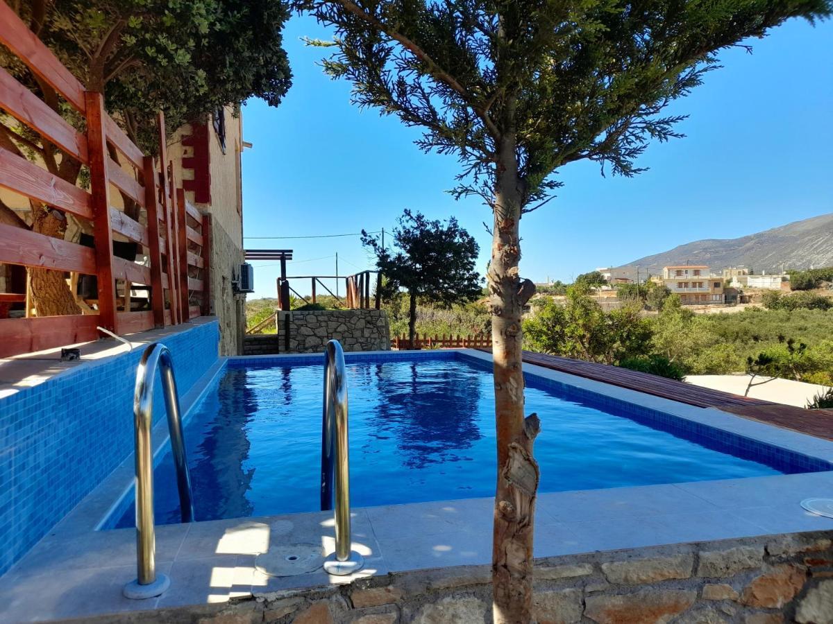 Villa Evenos Of 3 Bedrooms - Irida Country House Of 2 Bedrooms With Private Pools 埃拉福尼西岛 外观 照片